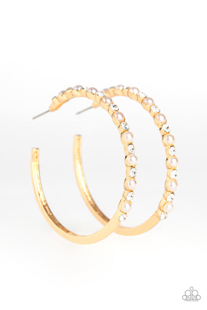 A Sweeping Success - gold - Paparazzi earrings