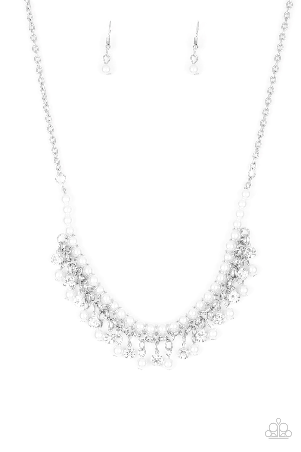 A Touch of CLASSY - white - Paparazzi necklace