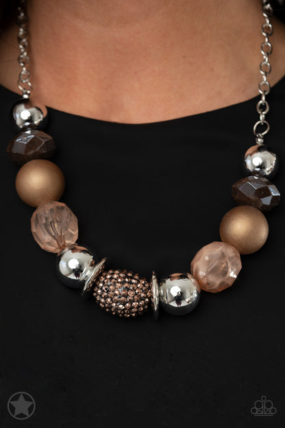 A Warm Welcome - brown - Paparazzi necklace