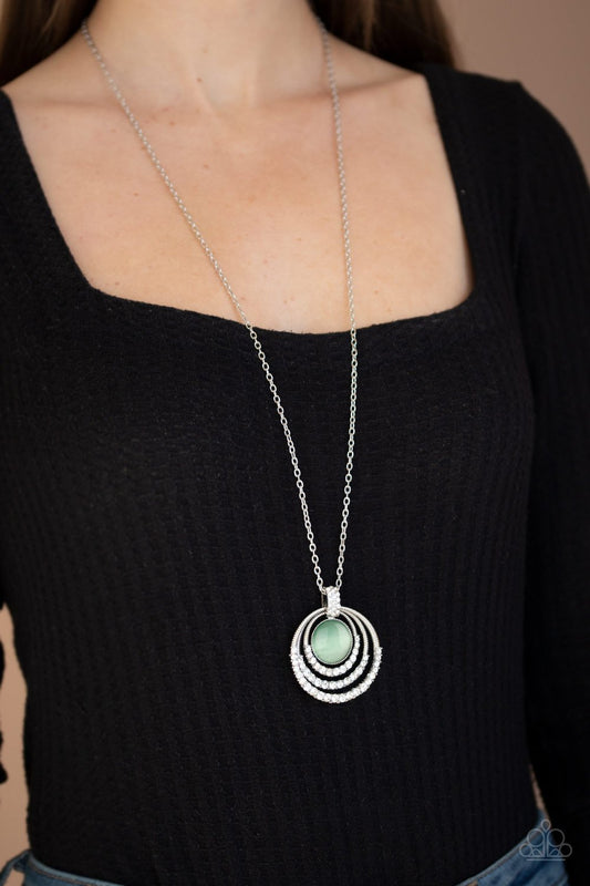 A Diamond A Day-green-Paparazzi necklace