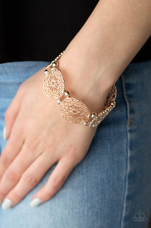 A Good MANDALA Is Hard To Find-rose gold-Paparazzi bracelet