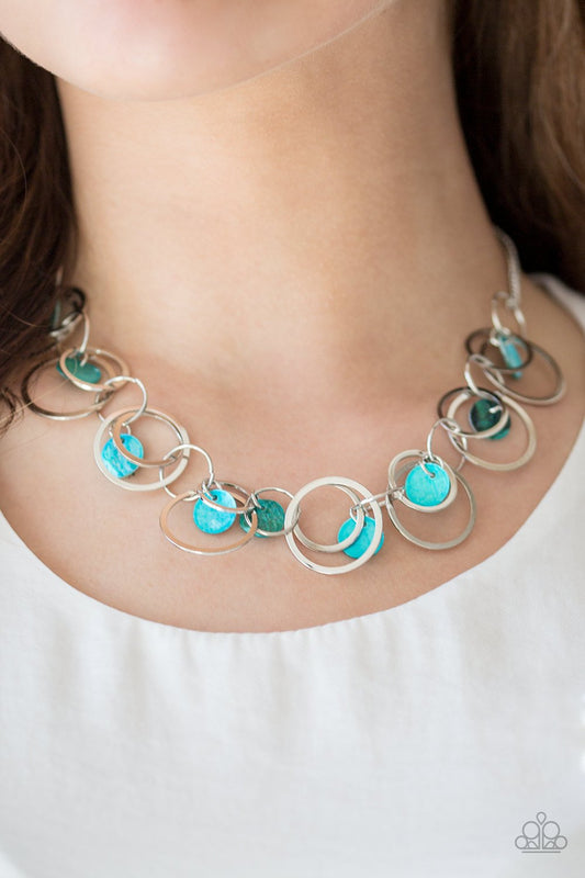 A Hot Shell-er - blue - Paparazzi necklace