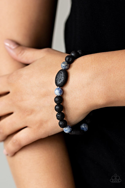 A Hundred and ZEN percent-blue-Paparazzi bracelet
