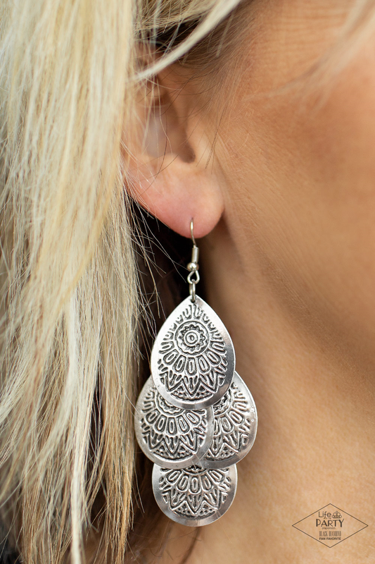 A Leading Light-silver-Paparazzi earrings