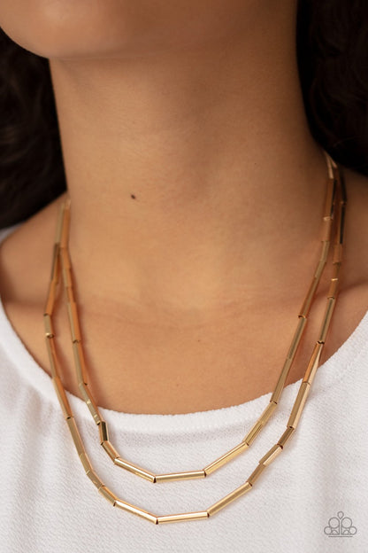 A Pipe Dream-gold-Paparazzi necklace