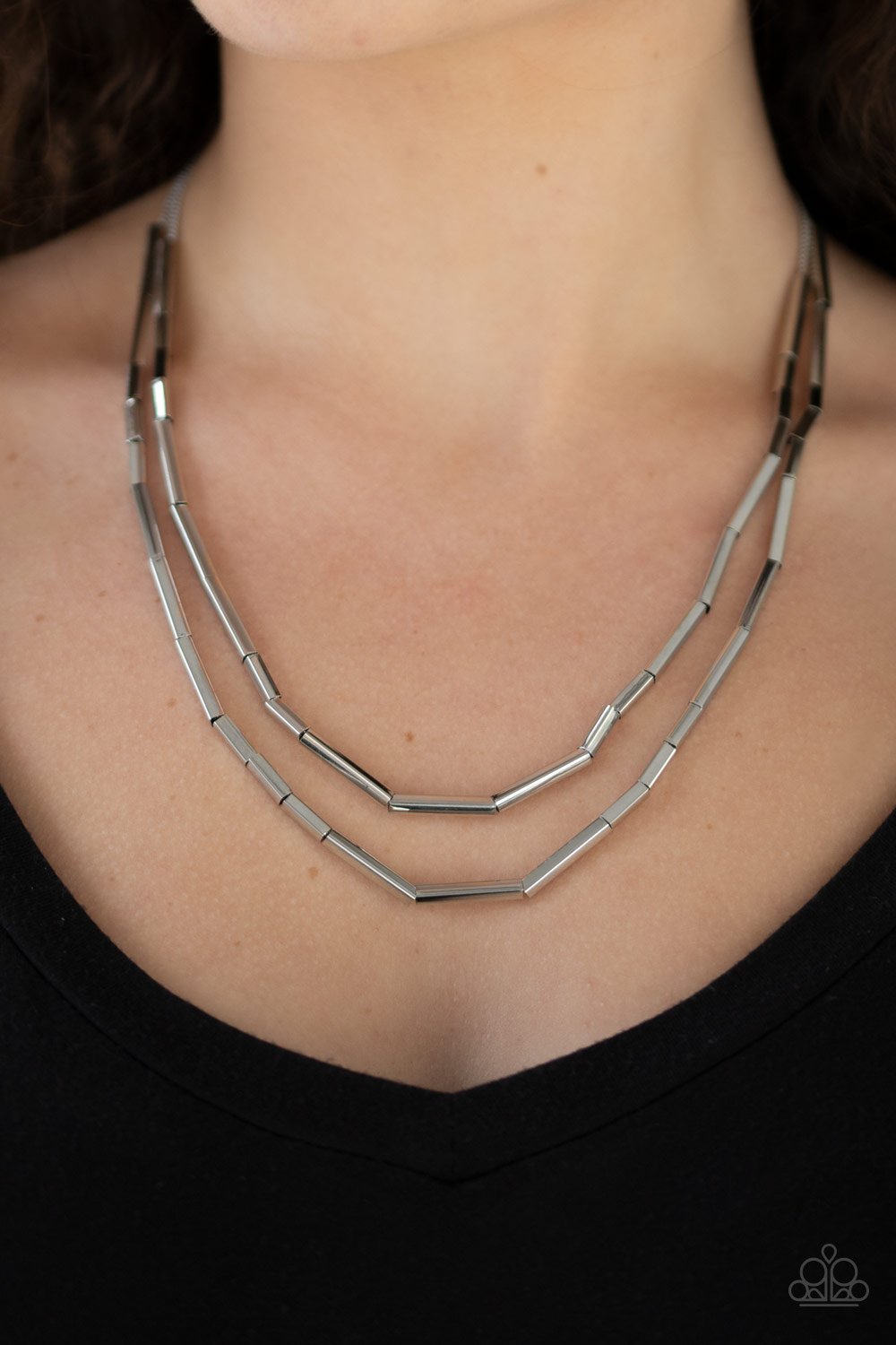 A Pipe Dream-silver-Paparazzi necklace