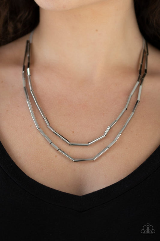 A Pipe Dream-silver-Paparazzi necklace