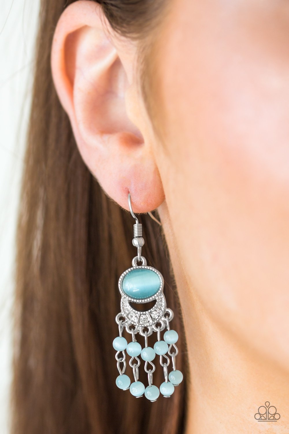 A Spring State of Mind - blue - Paparazzi earrings