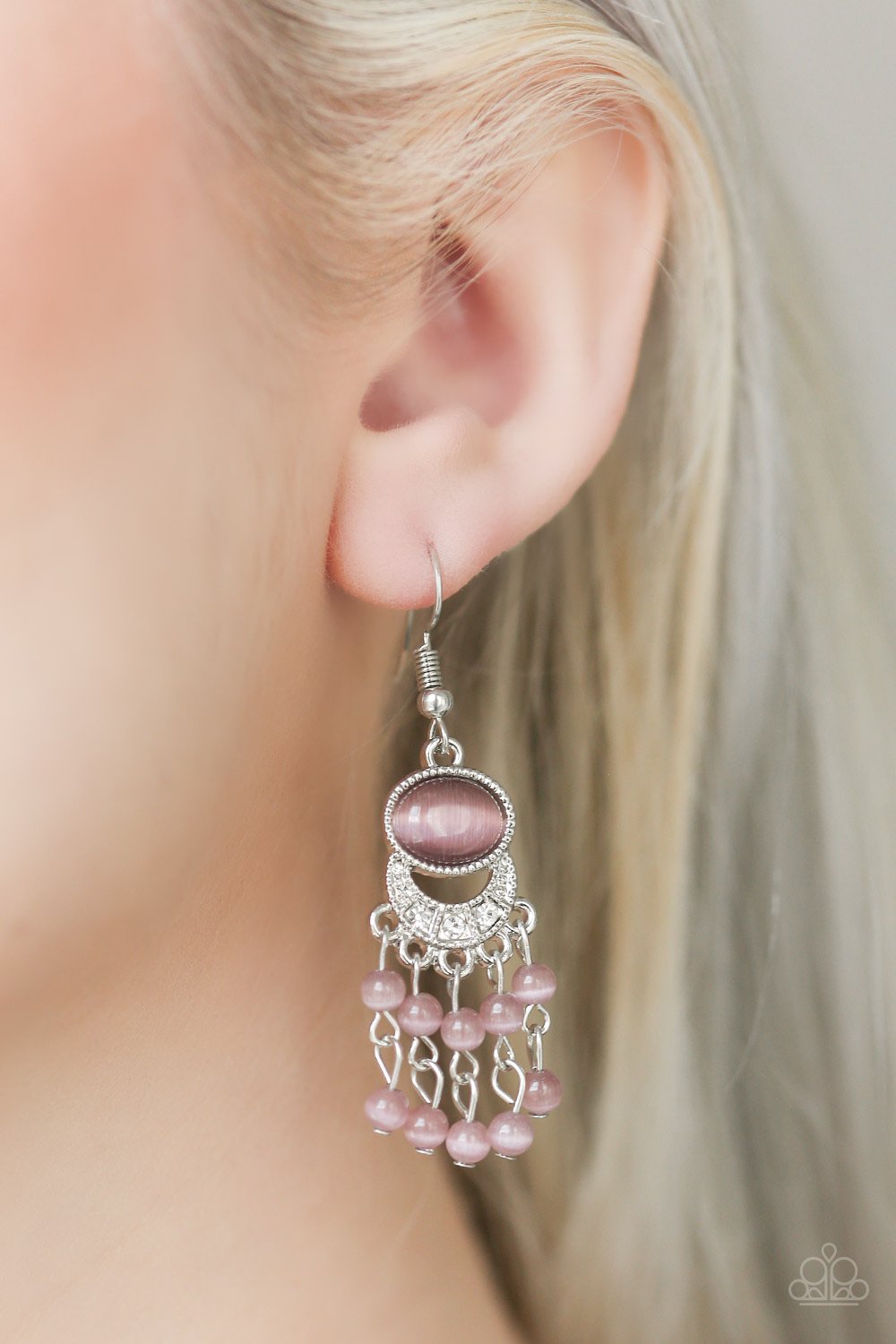 A Spring State of Mind-purple-Paparazzi earrings