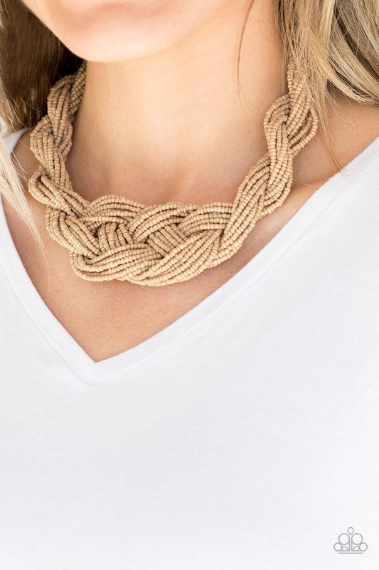 A Standing Ovation-brown-Paparazzi necklace