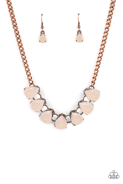 Above The Clouds - copper - Paparazzi necklace