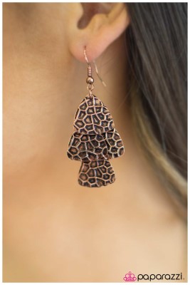 Abracadabra - Copper - Paparazzi earrings