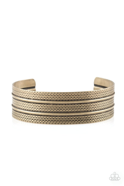 Absolute Amazon - brass - Paparazzi bracelet