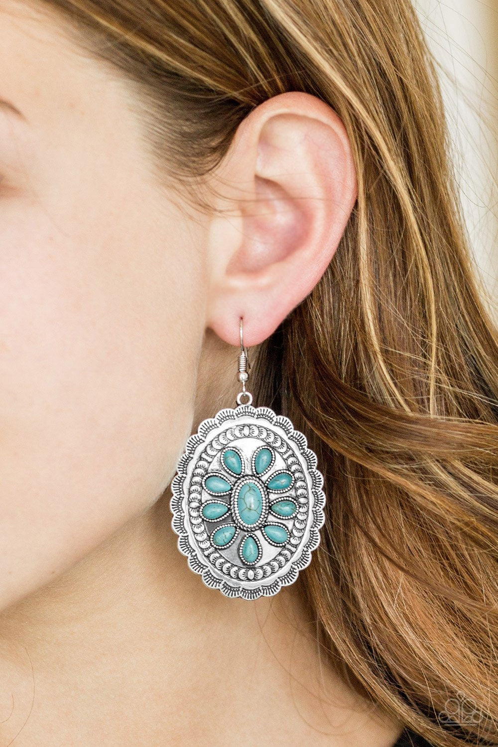 Absolutely Apothecary - blue - Paparazzi earrings