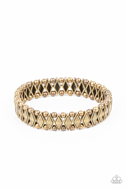 Abstract Advisory - brass - Paparazzi bracelet