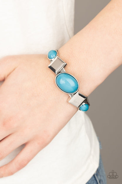 Abstract Appeal-blue-Paparazzi bracelet