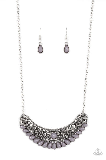 Abundantly Aztec - silver - Paparazzi necklace