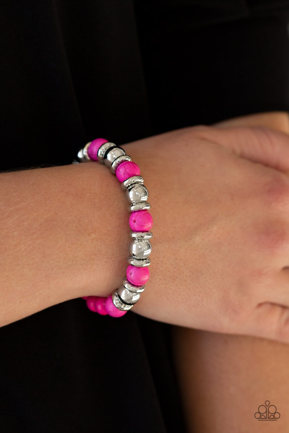Across the Mesa-pink-Paparazzi bracelet