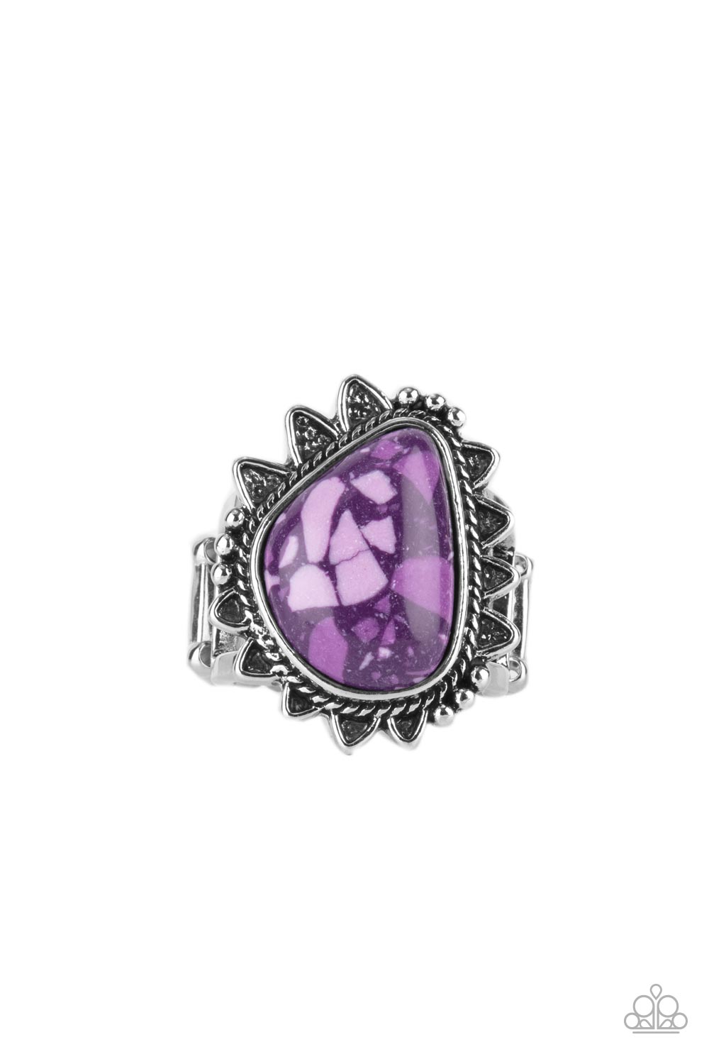 Adobe Sunrise - purple - Paparazzi ring