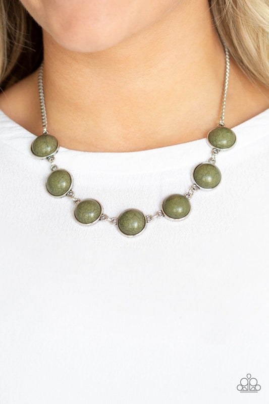 Adobe Attitude-green-Paparazzi necklace