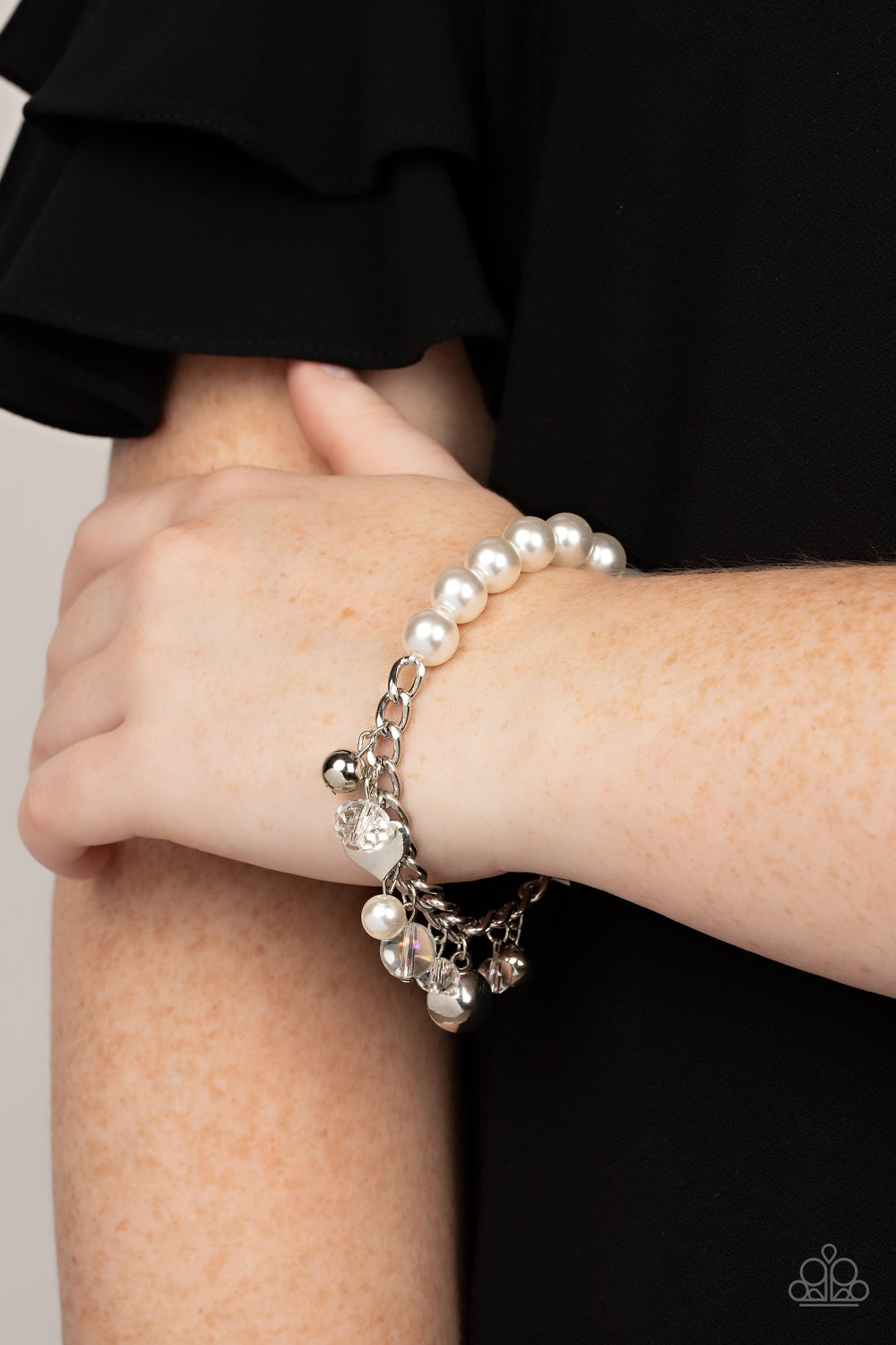 Adorningly Admirable - white - Paparazzi bracelet