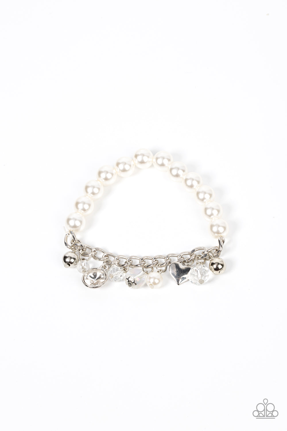 Adorningly Admirable - white - Paparazzi bracelet