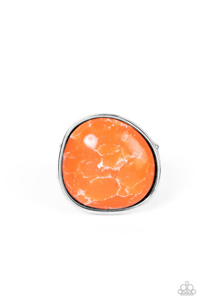 Aesthetically Authentic - orange - Paparazzi ring