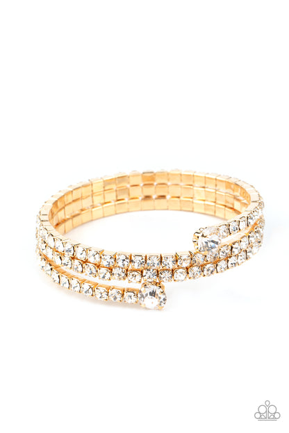 After Party Princess - gold - Paparazzi bracelet