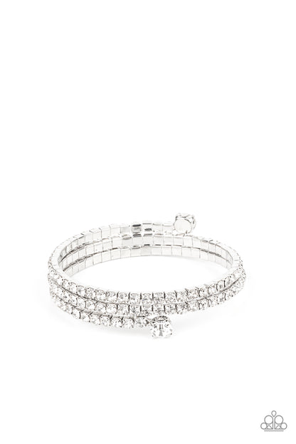After Party Princess - white - Paparazzi bracelet