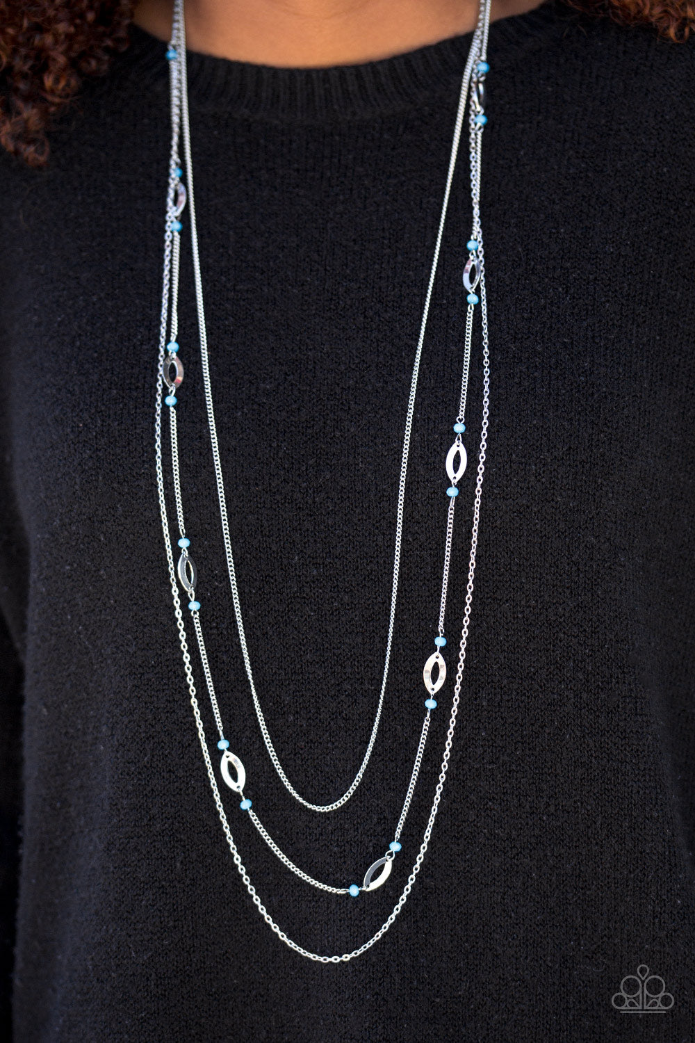 Afternoon Glow - blue - Paparazzi necklace