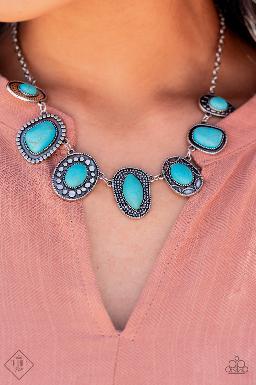 Albuquerque Artisan - blue - Paparazzi necklace