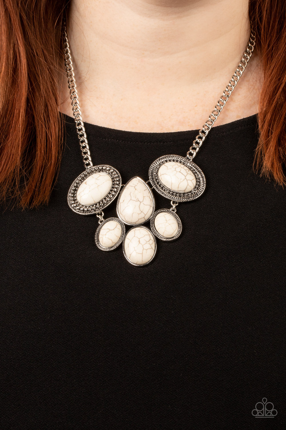 All-Natural Nostalgia - white - Paparazzi necklace