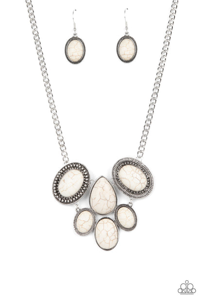 All-Natural Nostalgia - white - Paparazzi necklace