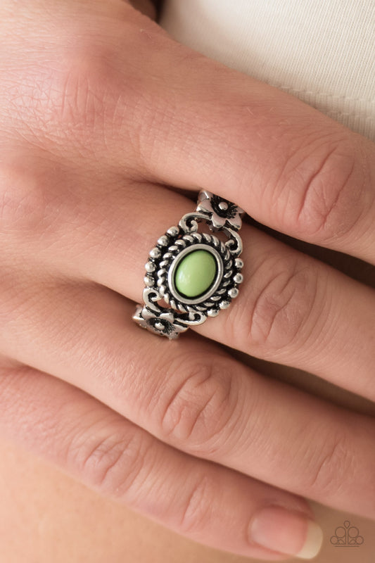 All Summer Long - green - Paparazzi ring