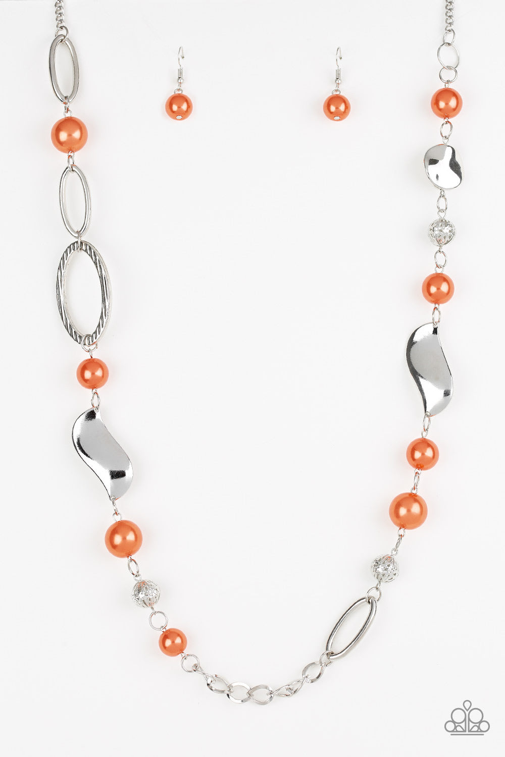 All About Me - orange - Paparazzi necklace