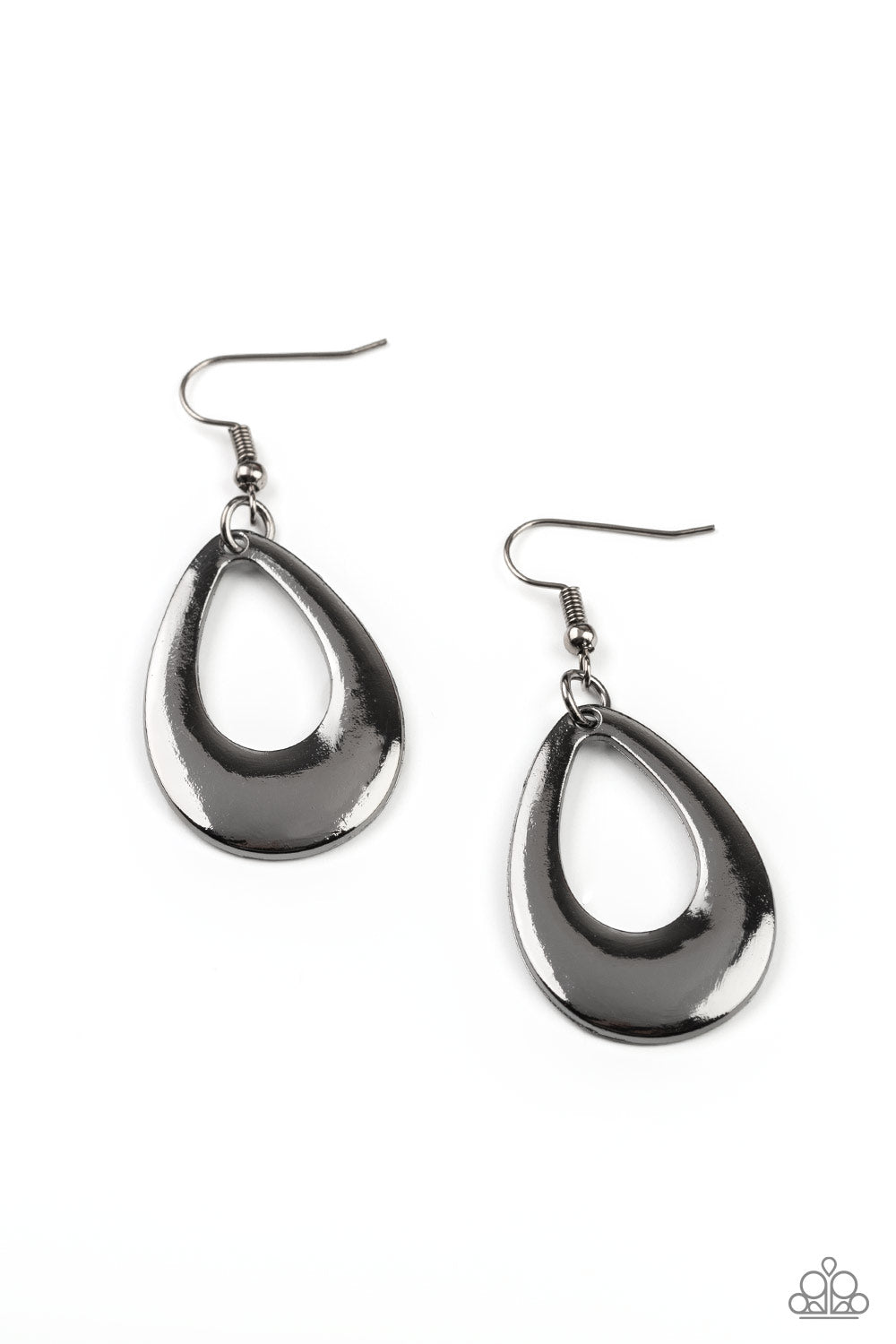 All Allure, All The Time - black - Paparazzi earrings