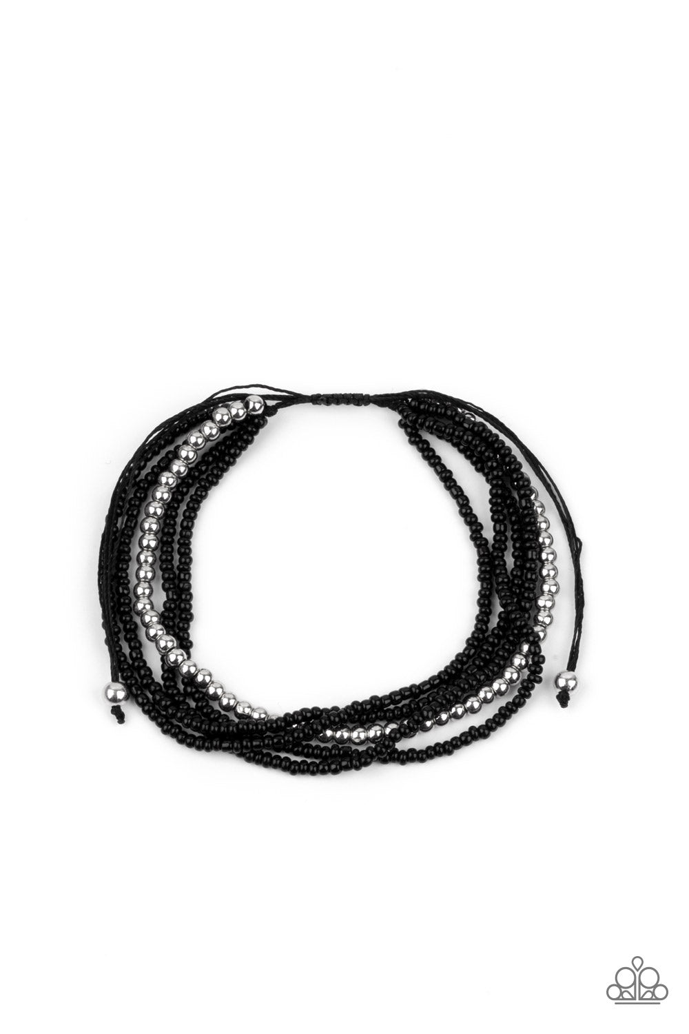 All Beaded Up - black - Paparazzi bracelet