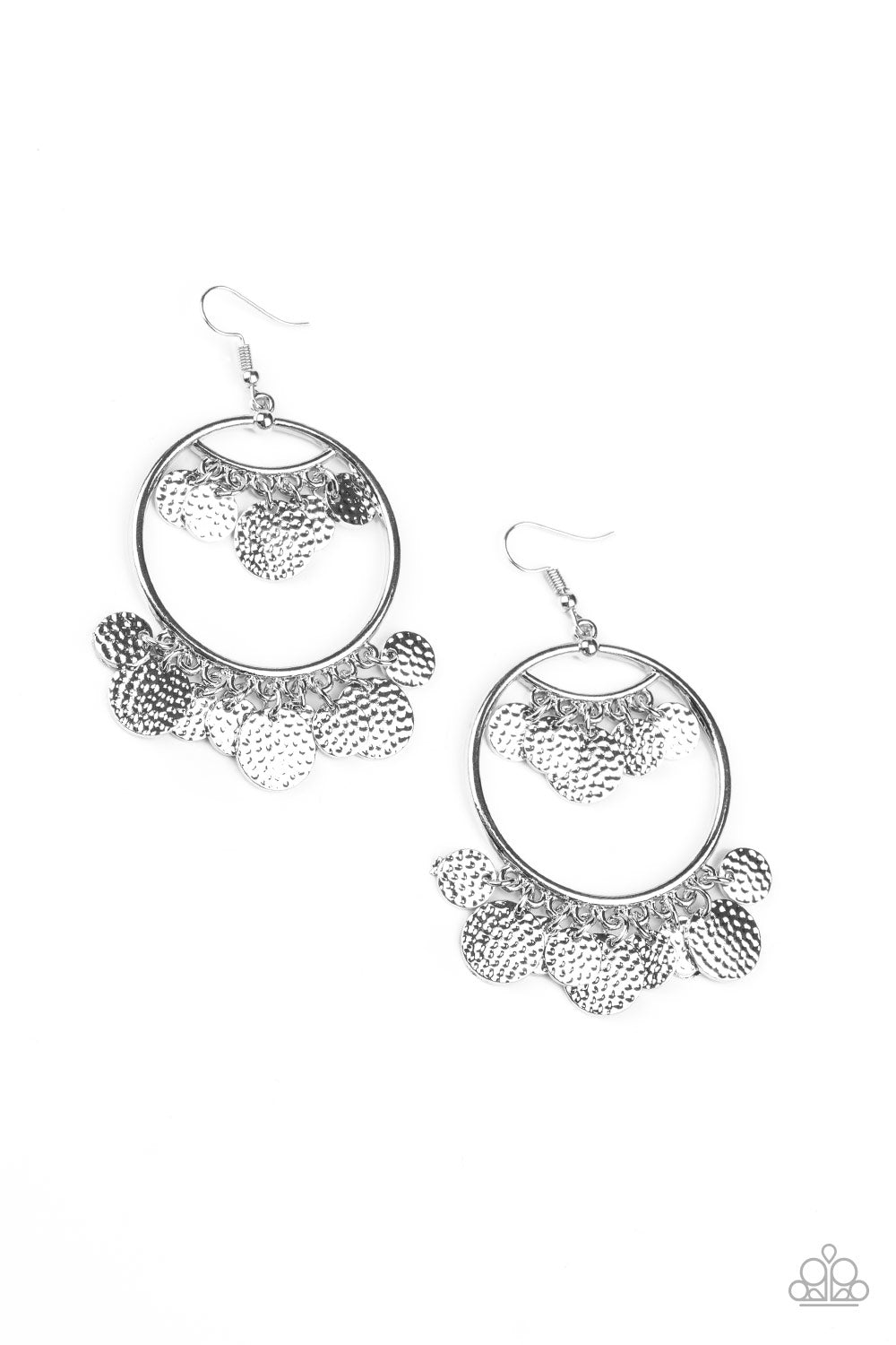 All CHIME High - silver - Paparazzi earrings