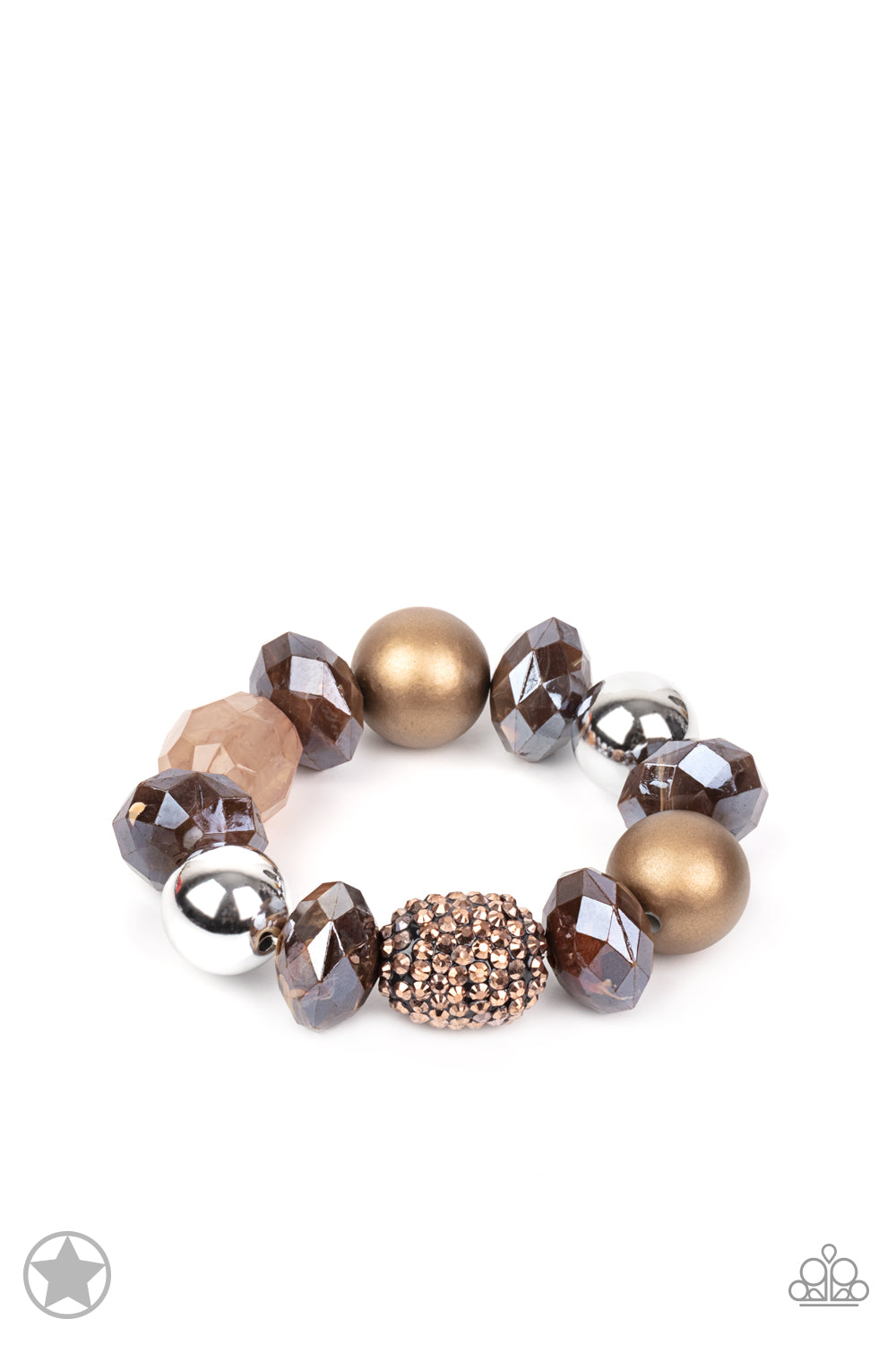 All Cozied Up - brown - Paparazzi bracelet