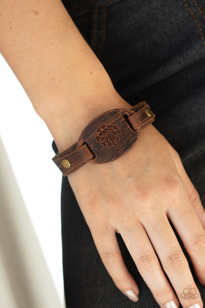 All Fine and DANDELION - brown - Paparazzi bracelet