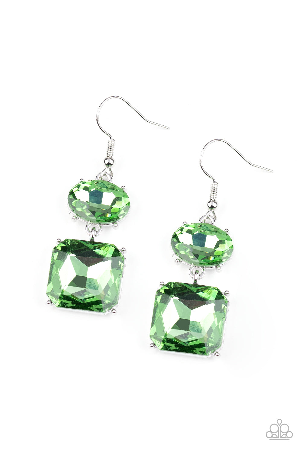 All ICE On Me - green - Paparazzi earrings