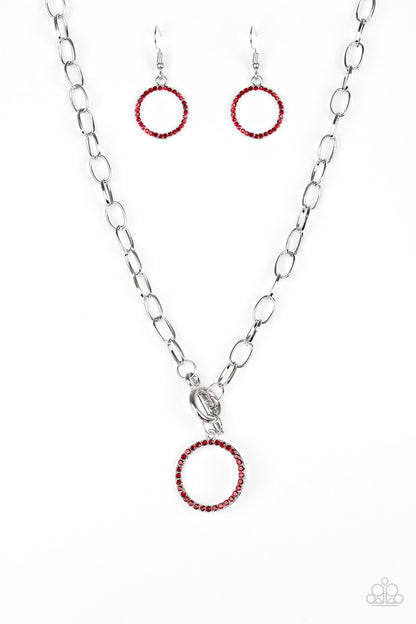 All In Favor - red - Paparazzi necklace