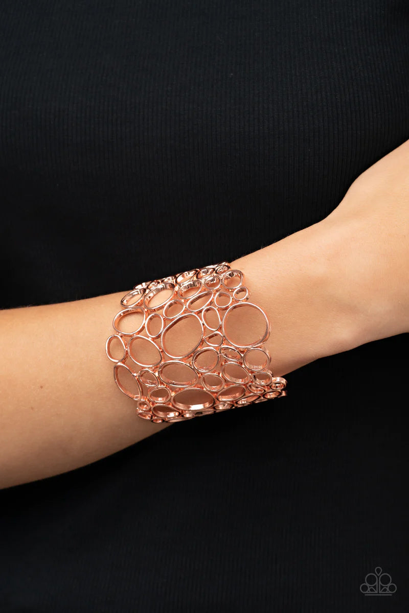 All Turned Around - copper - Paparazzi bracelet