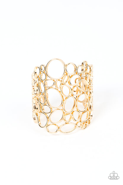 All Turned Around - gold - Paparazzi bracelet