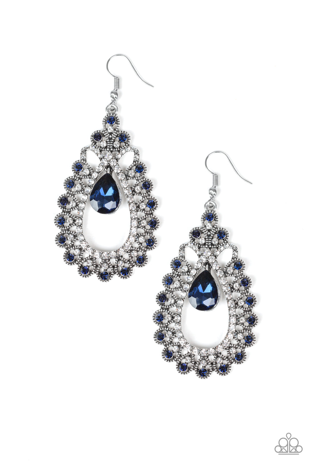 All About Business - blue - Paparazzi earrings