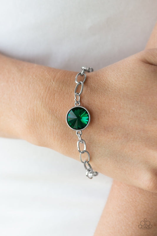 All Aglitter-green-Paparazzi bracelet