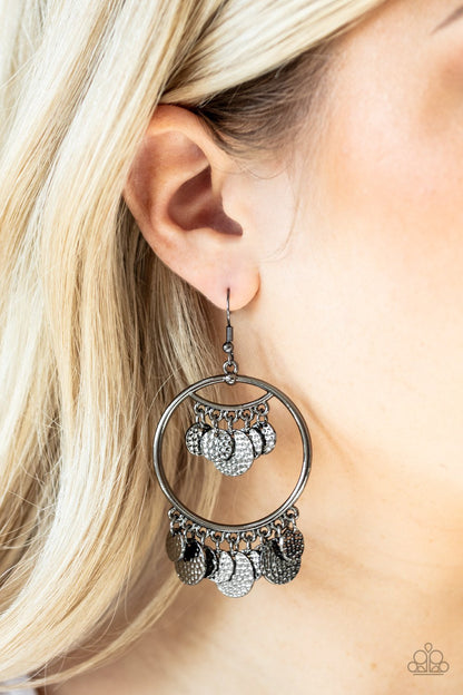 All CHIME High-black-Paparazzi earrings