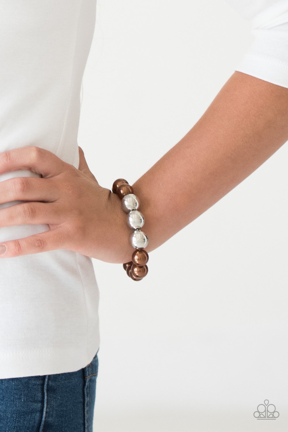 All Dressed UPTOWN - brown - Paparazzi bracelet