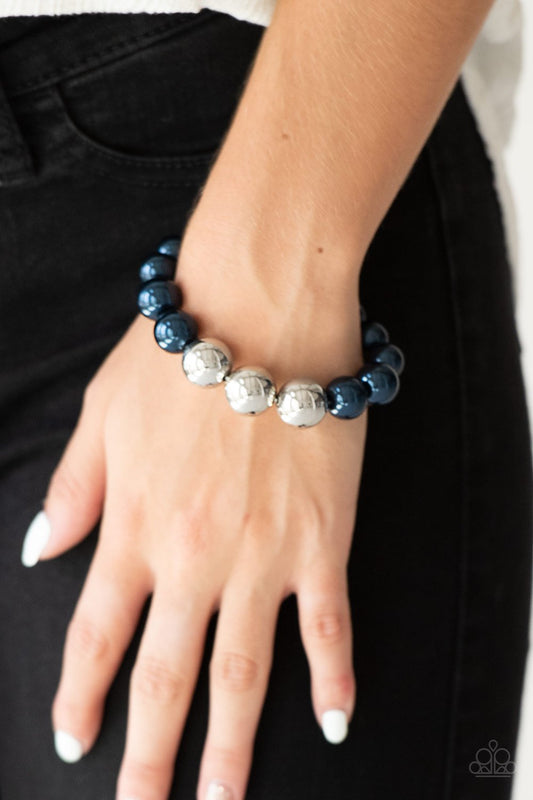 All Dressed Uptown - blue - Paparazzi bracelet