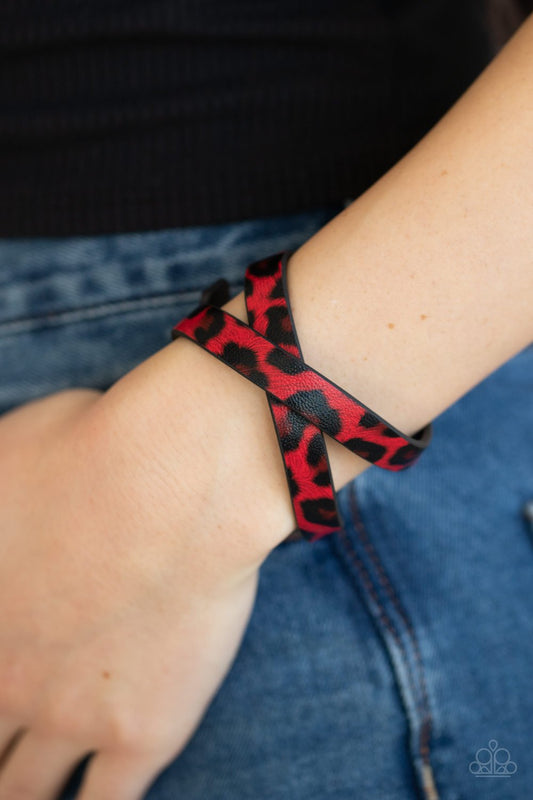 All GRRRirl-red-Paparazzi bracelet